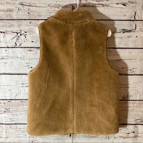 J. Crew Brown Teddy Plush Fleece Excursion Vest - Picture 6 of 13